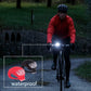 Components of the Bike Light Set laid out, including LED lights and silicone straps.