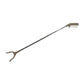 Lightweight garbage picker tool showcasing its full length and easy-squeeze trigger.