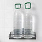 Metal wall mount storage rack for home essentials.
