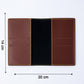 Slim PU leather travel wallet compact and easy to carry in pocket or bag