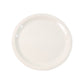 Glossy finish round dinner plate, lightweight and heat resistant