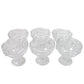 Variety of desserts like parfaits and sundaes beautifully presented in glass serving cups.