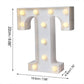 Wall mounted LED marquee letter T decorative night light