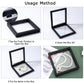 Jewellery pieces beautifully displayed in transparent floating box