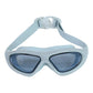 Close-up of soft silicone gasket seal on swimming goggles