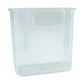 Clear Mini Rack-Mount Storage Box used for organizing kitchen accessories