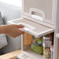 Compact plastic drawers perfect for bathroom storage of toiletries and towels.