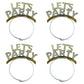 Pack of four reusable glitter party headbands perfect for birthdays and anniversary parties