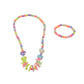 Stretchable Kids Pearl Necklace Set with matching bracelet.