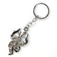 Durable metal Mahakal Trishul keychain suitable for keys and bags