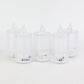 Single LED flameless candle with premium crystal-effect design