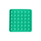 Square-shaped silicone Pop It toy in detail