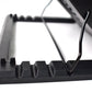 Laptop cooling fan pad with blue LED lights, enhancing the gaming setup.