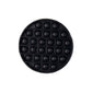 Side view of round silicone Pop It fidget toy for sensory fun