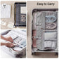 Portable and foldable clothes hangers, a set of 10 for travel convenience.