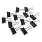 Set of 12 medium 32mm binder clips for holding papers tightly