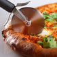 Ergonomic handle of a Stainless Steel Pizza Cutter, designed for comfortable grip.