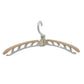 360-degree rotating hook feature of the portable hanger.