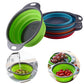 Practical silicone kitchen strainer ready for daily use.