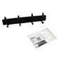 Side profile of the GlimmerHome wall mount coat hanger showcasing its compact design.