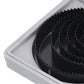 Multiple carbon steel hole saws of different diameters, highlighting the range available in the kit.