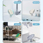 Top-down view of the innovative self-draining soap dish, perfect for keeping soap dry.