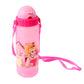Kids water bottle illustrated with cartoon fish print for travel use
