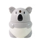 Side perspective of koala toothpick dispenser for hygienic toothpick access