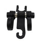 Car Double Hook Hanger neatly installed on the back of a car seat.