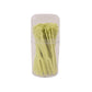 Clear plastic dessert forks for serving sweets and fruit