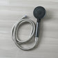 Flexible stainless steel hose connected to shower handle