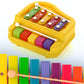 Side angle of the Little Learners musical toy, featuring the piano and xylophone.