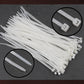 Black 10-inch cable ties from Organivo, shown coiled and ready for diverse applications.