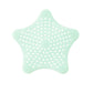 Reusable silicone star sink filter and hair trap in mint green color