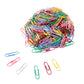 Bright coated paper clips in multiple vibrant colors for easy sorting