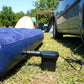 Electric air pump for inflating car and bike tires