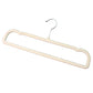 Slim profile velvet non-slip cloth hanger for multipurpose garment hanging