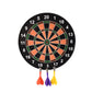 Child aiming a magnetic dart at the safe dartboard for kids