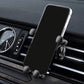 Adjustable mobile phone stand clipped onto car air vent for hands-free use