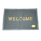 Detail view of the durable, anti-slip backing of the Welcome Door Mat, ensuring safety.