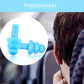 Reusable XcelSafe soft foam ear plugs in a two-piece set, ideal for quiet relaxation and noise-free environments.