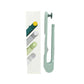 Sleek white round hook towel holder, perfect for modern bathrooms.