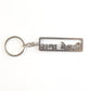 Durable metal keychain with Gujarati text for daily use