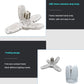 LED bulb with fan blades folding mechanism