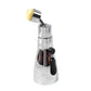 Water-saving kitchen faucet sprayer attachment installed in a sink.