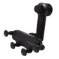 Universal car phone holder designed to fit various horizontal and vertical air vent types.