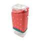 Detail of the secure, leakproof lid on the ice cream water bottle, preventing spills.