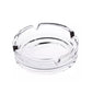 Versatile crystal glass ashtray designed for both home and office tables.