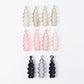 Colorful plastic hair clamp clip for ponytails and updos