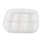 Closed view of the reusable 5-compartment tiffin box, showcasing its secure lid.